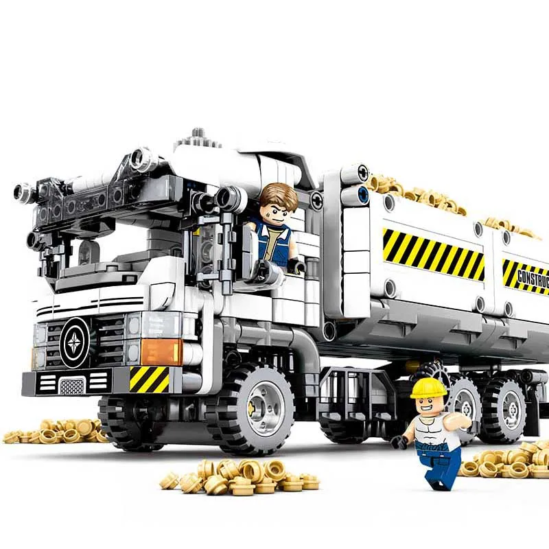

Technic City Engineering Vehicle Truck 701704 Model Building Blocks Set compatibke Lego Creator Bricks Toys for Children