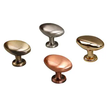 

Single hole single oval handle single spherical wooden cabinet door drawer wardrobe door push-pull Chinese antique copper handle