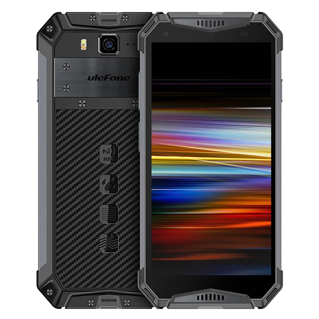 Black Ulefone Armor 3WT 5," FHD+ Android 9,0 Helio P70 Octa Core 6 Гб 64 Гб смартфон рация 10300 мАч 4G OTG NFC мобильный телефон - Цвет: Black