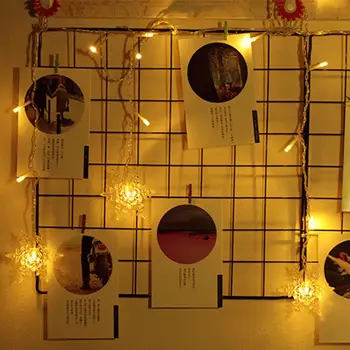 

4M LED Light String Waaterproof Snowflake Ice Bar Shape Window Curtain Lamp String For Indoor Christmas Party Decoration