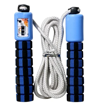 

Electronic Sports Fitness Jump Wire Counting Skip Rope Fat Burning Sponge Handle Adjustable School Kids Adults Professional