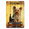 Plaque d'animal Vintage, Yorkshire Terrier, signe en métal, en étain, Pub, Bar, décor pour la maison, Corgi, affiche artistique de berger allemand, Plaque murale pour chien N373 ► Photo 2/6