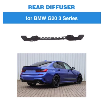 

Car Rear Bumper Diffuser Lip Spoiler for BMW 3 Series G20 G28 Sport 2019 2020 Carbon Fiber Rear Lip Diffuser