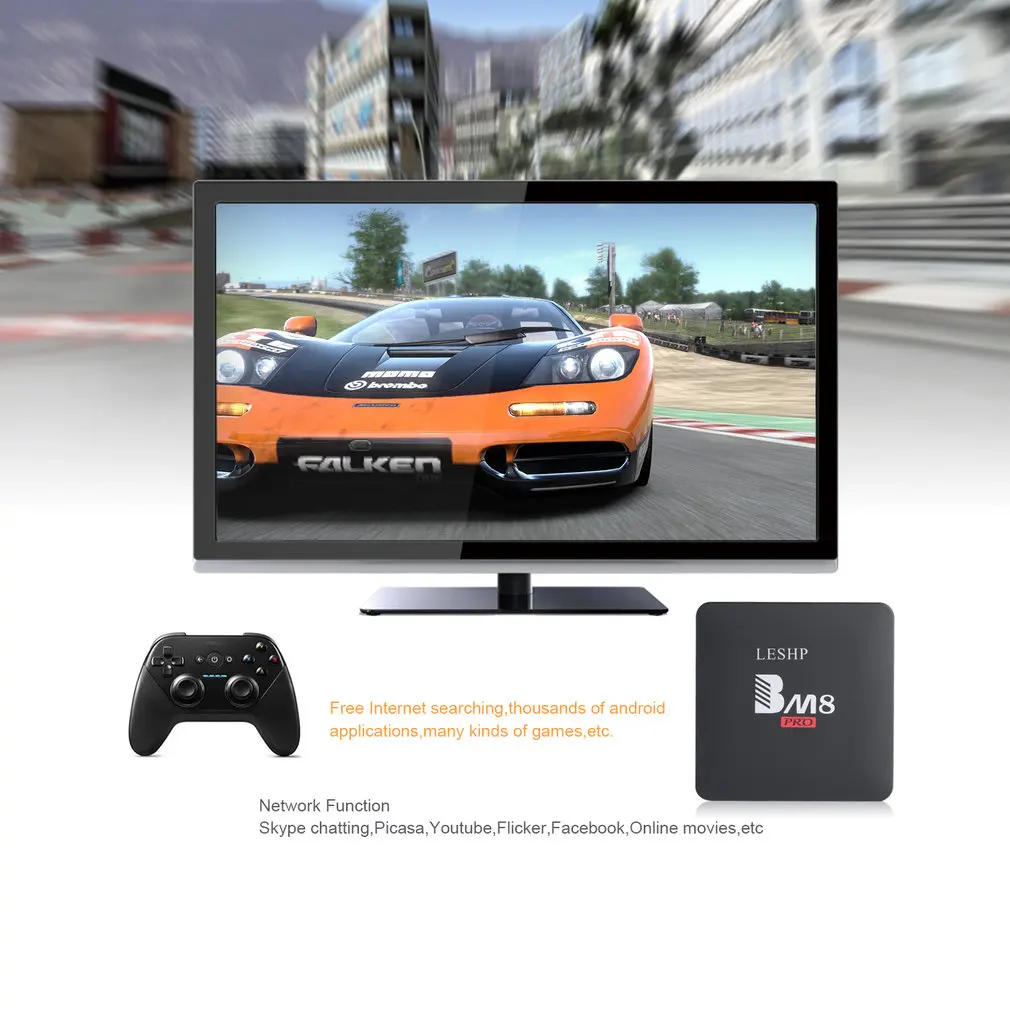 LESHP BM8PRO tv BOX 4K Android6.0 Amlogic S912 Восьмиядерный 2 ГБ DDR3 32 Гб EMMC 2,4G/5G двойной wifi диапазон BT 4,0 3D медиаплеер