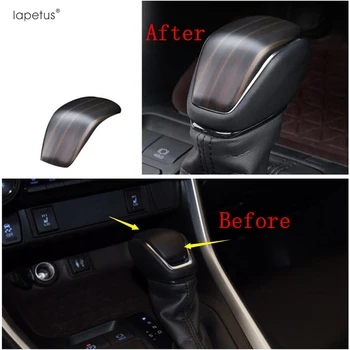 

Lapetus Accessories Fit For TOYOTA RAV4 RAV 4 XA50 2019 2020 ABS Auto Gear Shift Handle Head Knob Sticker Molding Cover Kit Trim