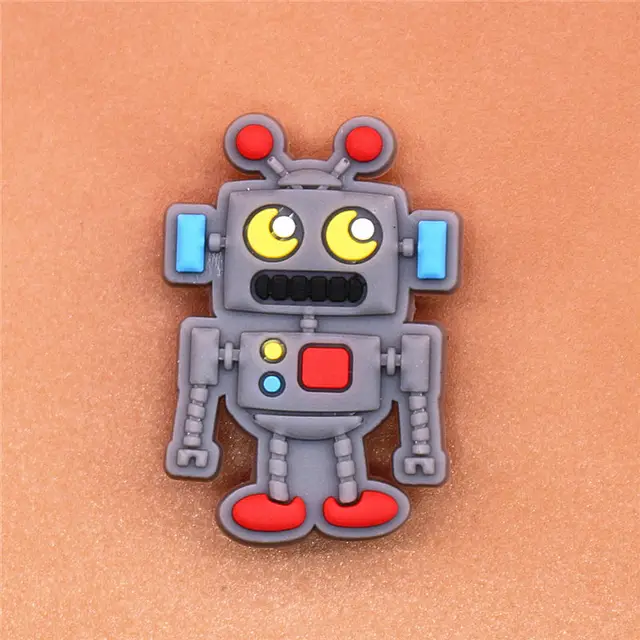 1pcs Cartoon UFO PVC shoe charms shoe accessories DIY shoe decoration for croc jibz kids favor kawaii cute X-mas gift U58 1