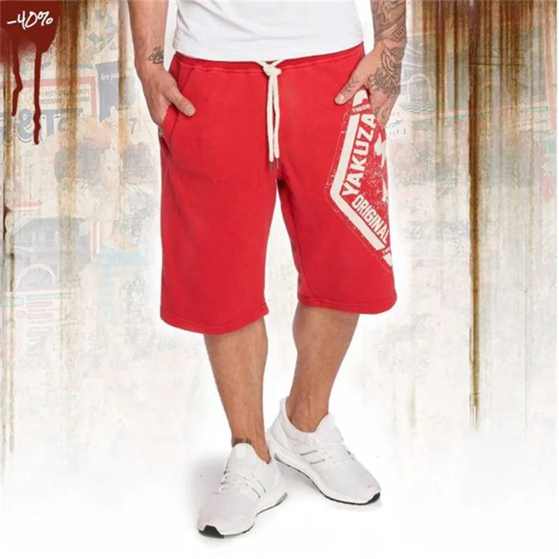 Reviews 2019 Casual Skull Summer Men's Shorts Sexy Gyms Sweatpants Male Fitness Bodybuilding Workout Man Jogger Short