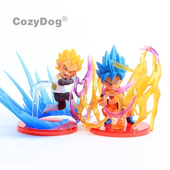 

9 Pcs/set Dragon Ball Son Goku Action Figure Japan Anime Super Vegeta Gohan Vegetto Freeza PVC Toys Collectible Model Kids Gift