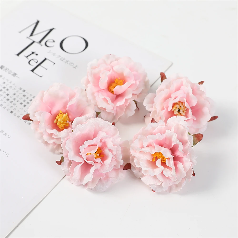 10Pcs Künstliche Pfingstrose Blume Kopf Hause Zimmer Hochzeit Decor Gefälschte Blume Wand Anordnung Zubehör Diy Kopfschmuck Zubehör – Detail 8