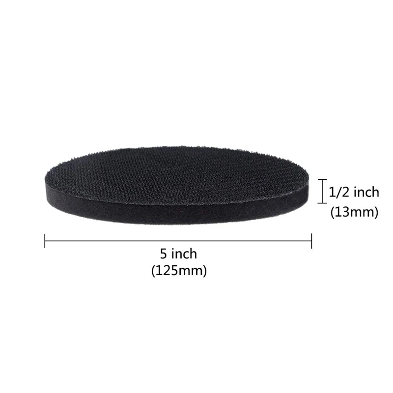 Hot 5 Inch Flocking Sandpaper Tray Padded Sponge Cushion Magic Pad Grinding Machine Protection Pad Shock Pad 125MM