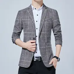 HCXY2019 осенний Новый мужской повседневный костюм корейский Тонкий маленький костюм большой размер пальто