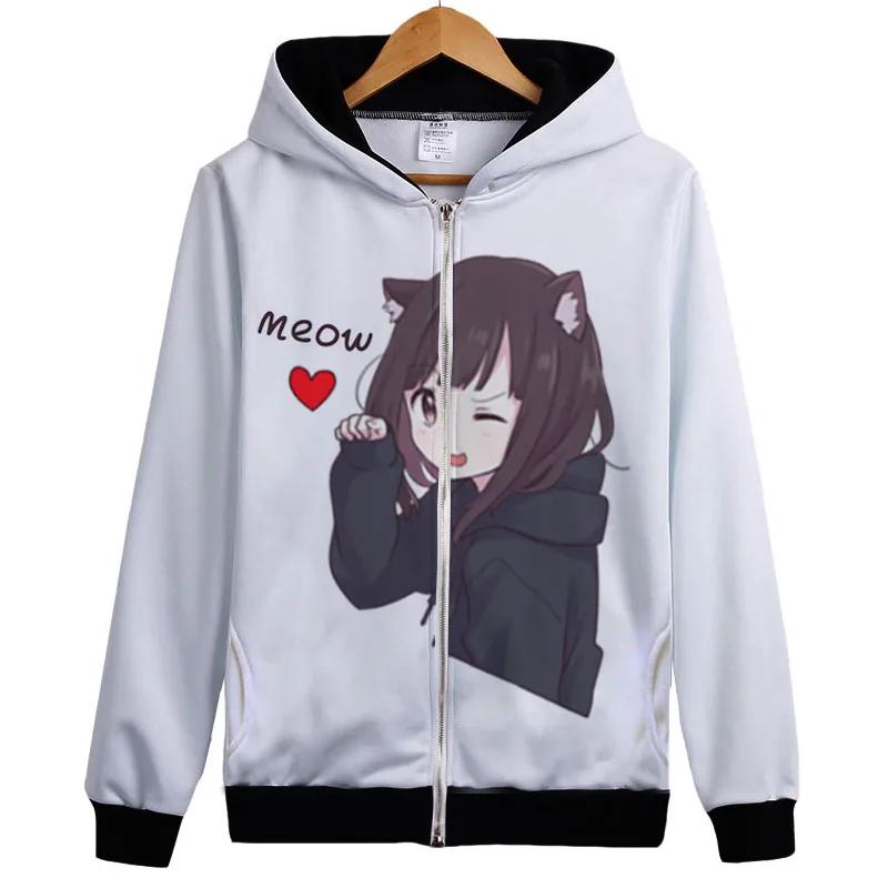 4 Menhera chan Hoody Japan Anime Menhera chan hoody coat Cute Expression Menhera-chan Lovely Funny Custom Cosplay hoody jacket - Цвет: 4