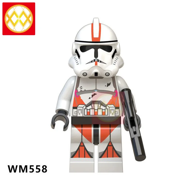 Темно-серый KT1034 50 шт. имперский Sith Guard ЛЕГИОН Дарт Вейдер ударный десантник Мандалорская модель строительные блоки детские игрушки - Цвет: Темно-серый