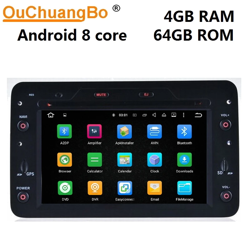 cheap Ouchuangbo Android 9.0 car DVD radio gps navigation for Alfa Romeo 159 Spider Brera Sportwagon with 8 core 4GB+64GB mirror link