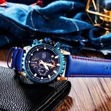 SMAEL мужские часы новые модные синие повседневные кожаные модные кварцевые часы мужские наручные часы водонепроницаемые часы