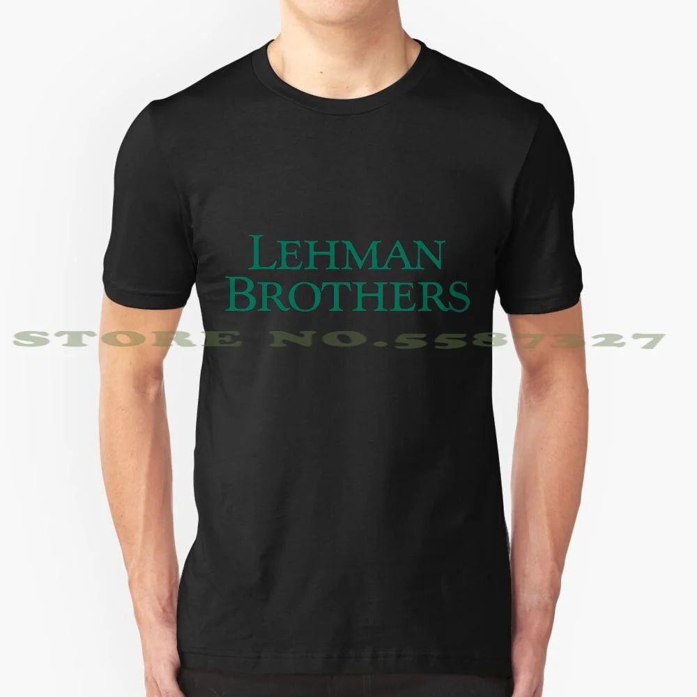 Men's Women's Lehman Brothers 150 Year Logo A Tradition Of Innovation Funny Financial Crisis Of 2008 Crew Neck Shirt Black/Grey/White