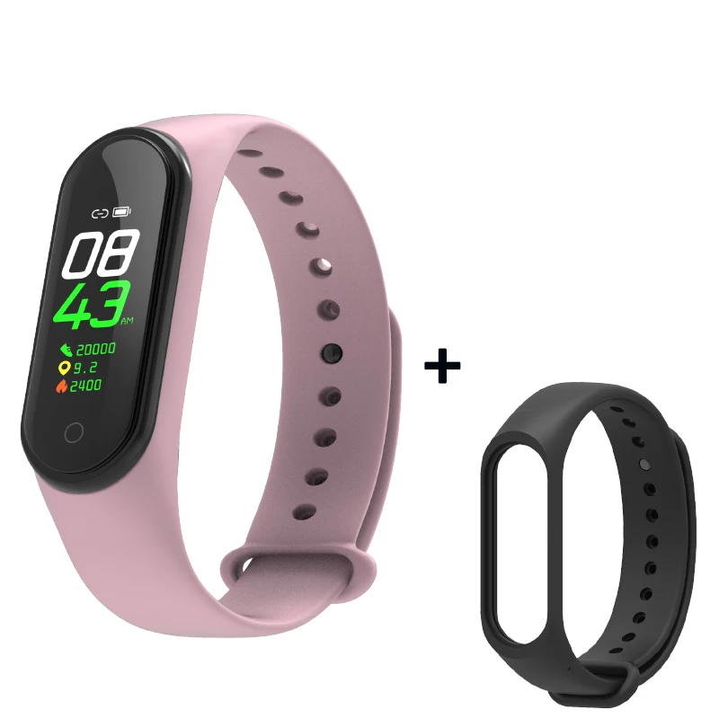 As shown 26 M4 смарт-браслет спортивный водонепроницаемый фитнес-браслет SmartBand дает дополнительный ремень кровяное давление пульсометр для мужчин женщин детей - Цвет: As shown 26