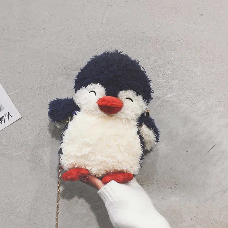 Cute Cartoon Penguin Plush Toys Stuffed Animal Penguin Backpack Bag Purse bags Gifts for Girlfriend Children Women Accessories
