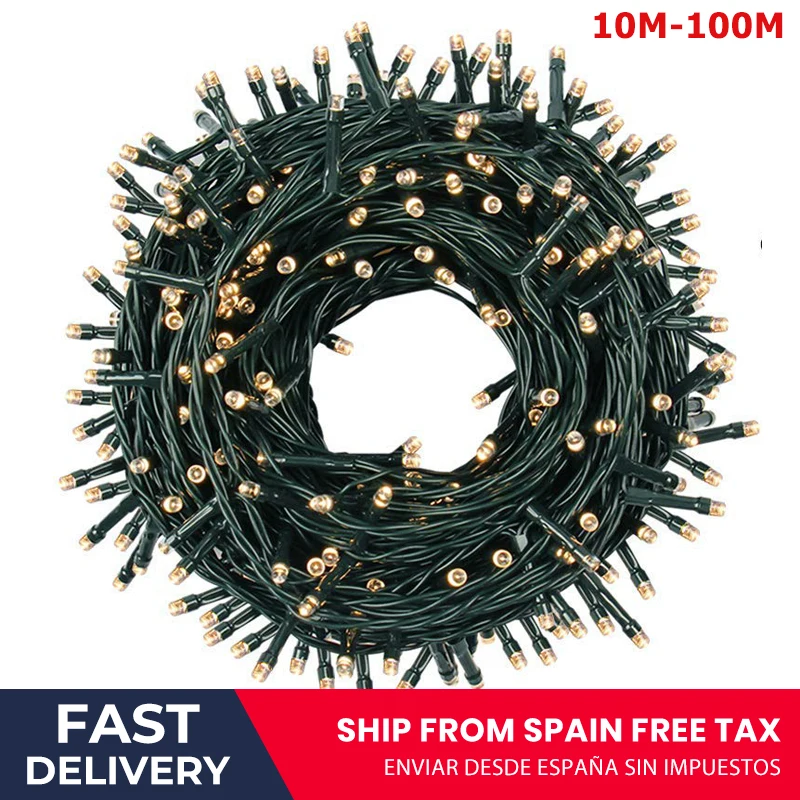 Cut Rate Lighting String-Lights Garland Wedding-Decoration Led-Fairy Christmas-Trees Xmas Party Ma5ajkrr9