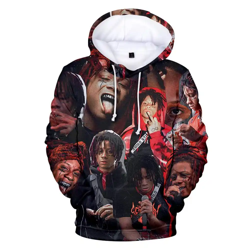 trippie redd spiked hoodie