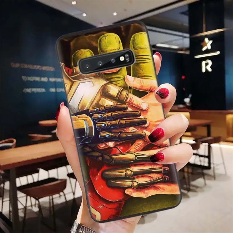 Avengers End Game Endgame Black Case for Samsung Galaxy S10 Lite Note 10 9 8 S9 2