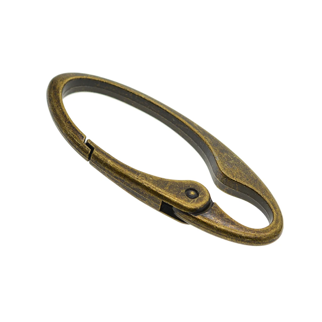 2 Pieces Antique Bronze Spring Snap Clip Hook Alloy Clip Backpack Keychain Keyrings Car Home Key Holder DIY Jewelry Findings