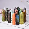 Piedras naturales de punto de cristal, 36 colores, Torre amatista, rosa, cuarzo, energía, mena Mineral, Obelisco, adornos para el hogar, 1 ud. ► Foto 1/6