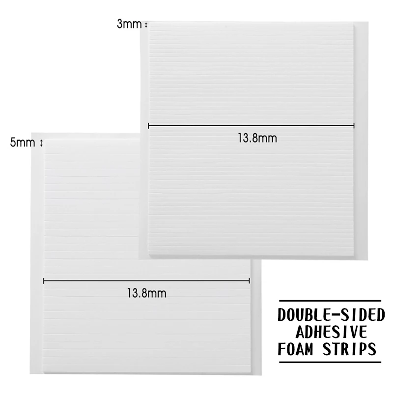 Description Picture 4 of item13.8cm Length Double-sided Adhesive Foam Strips Foam Tape for Card Making DIY Scrapbooking & Stamping Shaker Card Craft Supplies