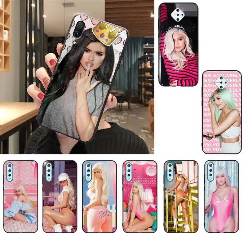Чехол для телефона HTXian kylie jenner черный мягкий чехол Vivo V17 Neo Y91C Y11 Y19 Y17 Y15 U1 U3 V11i IQOO V11 V15