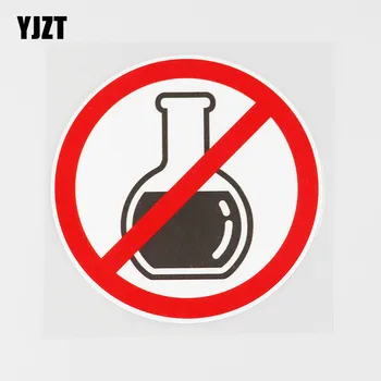 

YJZT 11.6CMX11.6CM Prohibition Sign PVC Decal Car Sticker Warning Signs Graphical 11B-0128