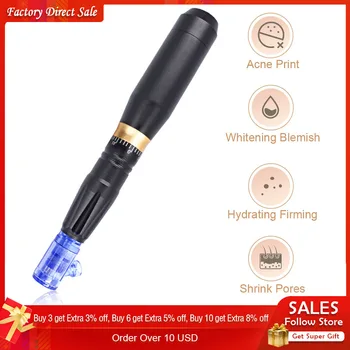 

Hot Sale Derma Pen Beauty Permanent Makeup Machine Microneeding Pen Skin Care 36 Nano Needles Cartridge MTS Mesotherapy