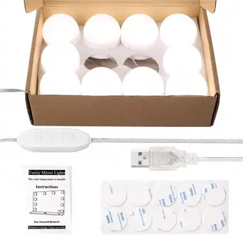 

LED Vanity Mirror Lights Kit with Dimmable Light Bulbs, Lighting Fixture Strip
