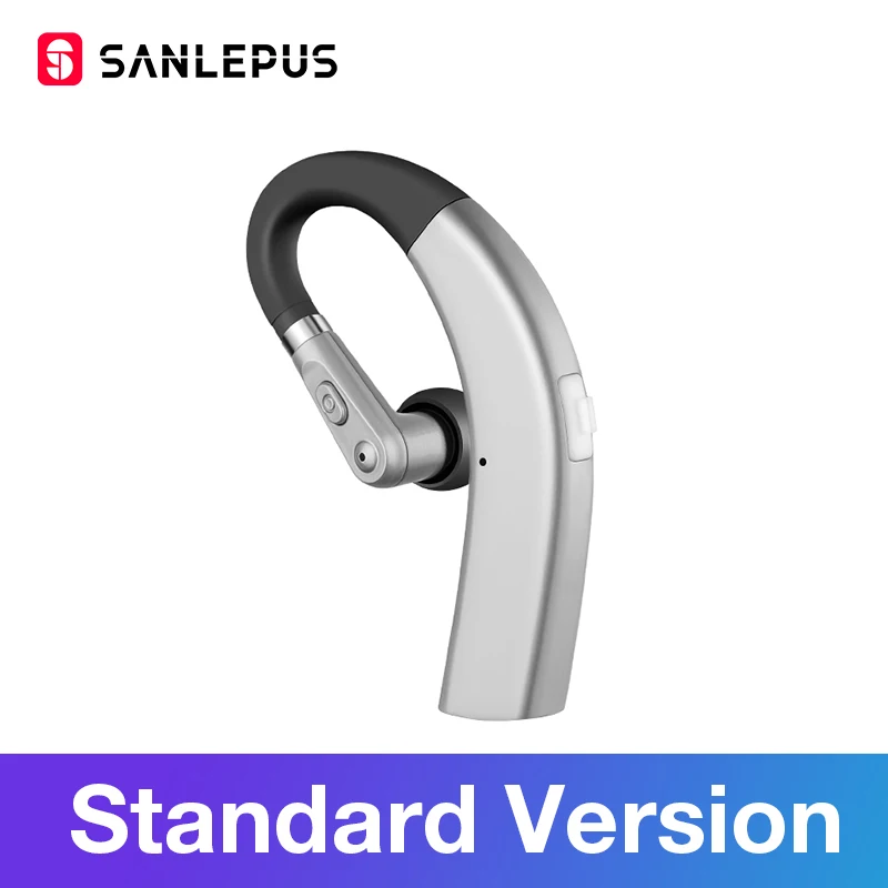 Silver-Standard SANLEPUS M11 Bluetooth наушники беспроводные наушники гарнитура с HD микрофоном для телефона iPhone xiaomi samsung - Цвет: Silver-Standard