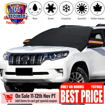 

Universal Magnetic Car Half Windshield Snow Summer Sunshade Cover Frost Winter Wind Protector Magnetic Car Shield 215 X 125cm