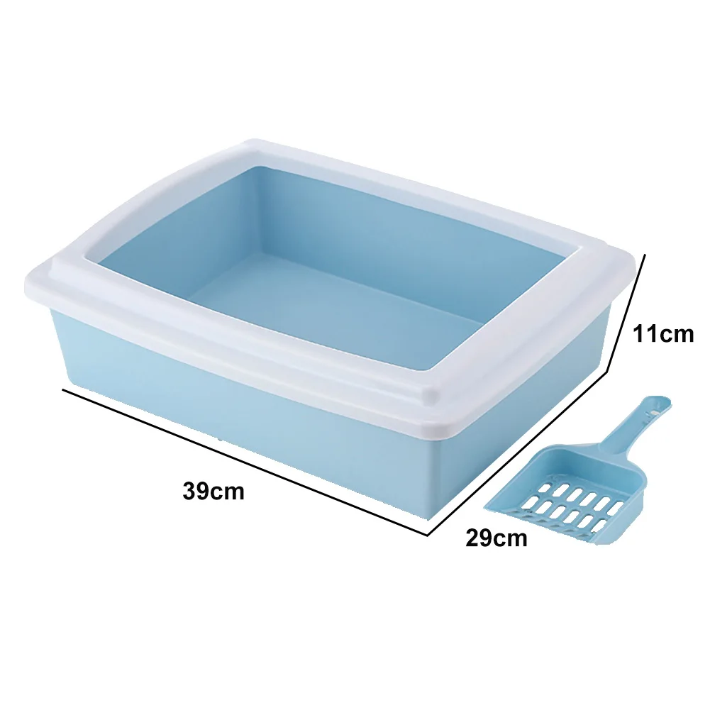 Semi-Enclosed High Fence Pet Cat Toilet Detachable Cat Litter Box Cat Toilet Dog Tray Clean Scoop Home Plastic Sand Box Supplies Semi-Enclosed High Fence Pet Cat Toilet Detachable Cat Litter Box Cat Toilet Dog Tray Clean Scoop Home Plastic Sand Box Supplies