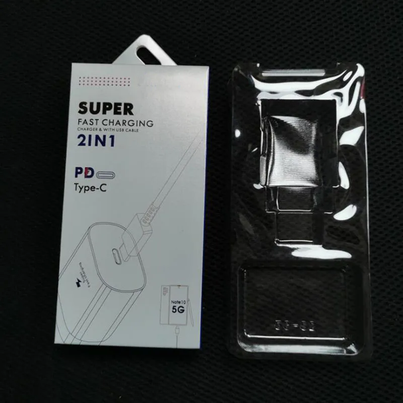 Модная Бумажная Розничная упаковка пустая коробка для Samsung Note 10 2 в 1 PD Type-C