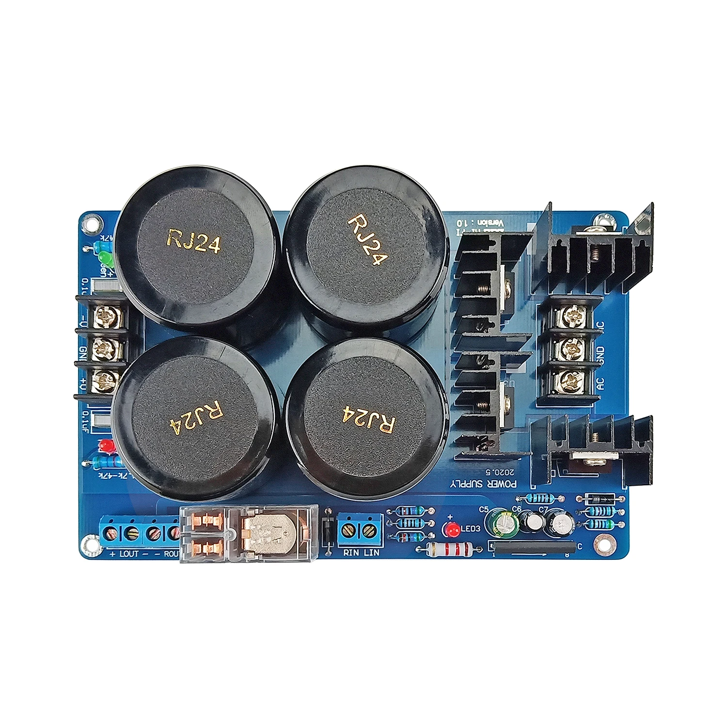 40A Schottky Amplifier Rectifier filter Board Dual Power Supply Rectification Filter UPC1237 Speaker Protection Crcuit AC18-35V 3