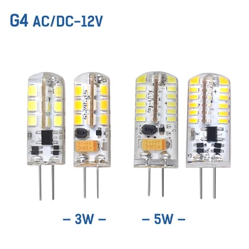 

G4 AC/DC 12V 3W 5W LED Corn Bulb Dimming Lighting SMD2835 Replace Halogen Lights LED Spotlights Chandelier Bombillas Led Bulb