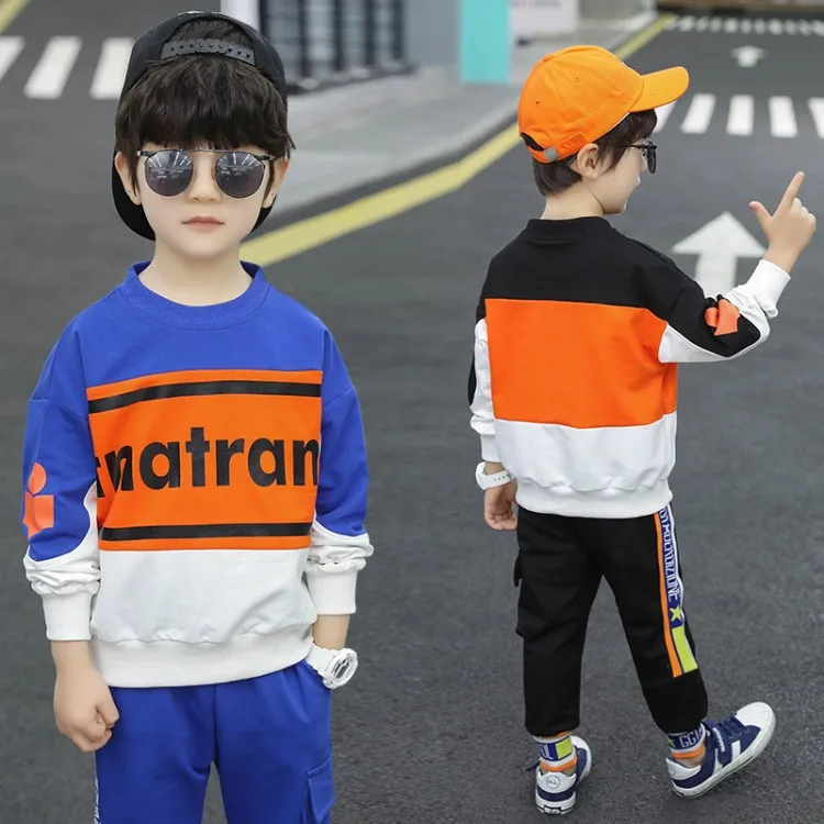 

Childrenswear BOY'S Western Style Set 2020 New Style Korean-style Children Spring Clothing Handsome Boy Spring And Autumn Two-Pi