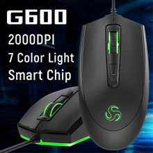 Проводная игровая мышь MX600 эргономичная мышь 4 кнопки 2000 dpi светодиодный компьютер мышь pc ande ноутбук мышь USB