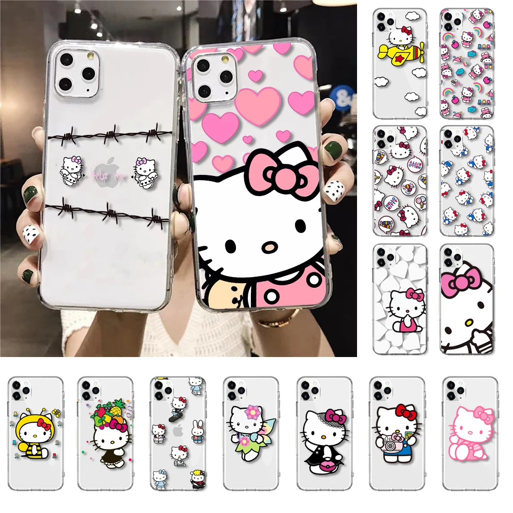 HTXiancartoon hello Kitty Phone Case for iPhone XR 11 Pro Max XS MAX 8 7 6 6S Plus X 5 5S SE HTXiancartoon hello Kitty Phone Case for iPhone XR 11 Pro Max XS MAX 8 7 6 6S Plus X 5 5S SE