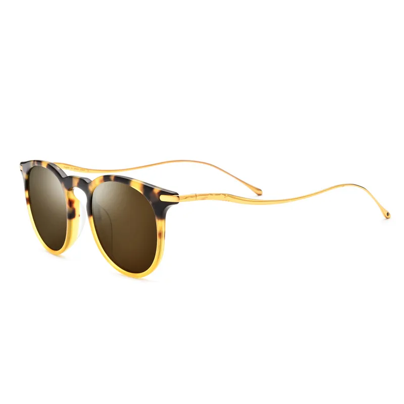 

Acetate of Sunglasses in Titanium Of Vintage Men Retro Round Polarized Sunglasses for Women 2020 New High Quality UV400 Shades