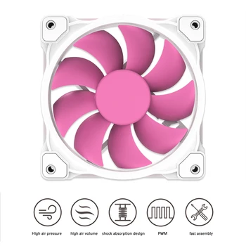 

12V DC Cooling Fan Practical Multi-functional Durable Classic Texture Portable Desktop PC Chassis Case Cooler Radiator