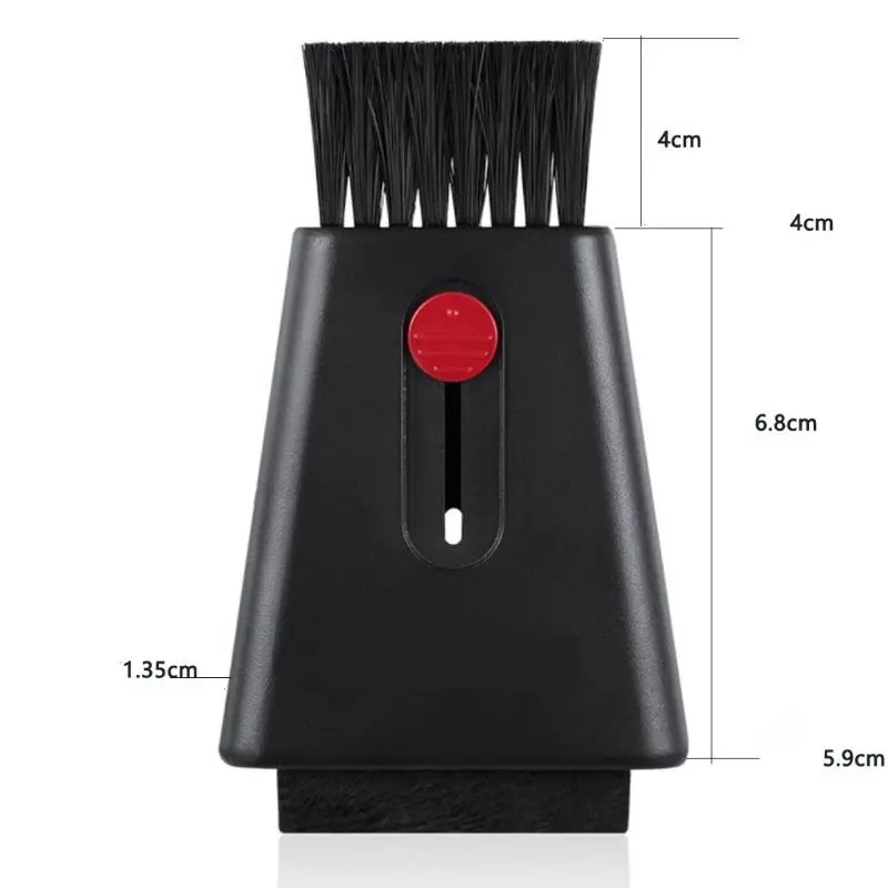 Computer Keypad Cleaner Screen Clean Bursh Push-pull for LP Vinyl Player Record
