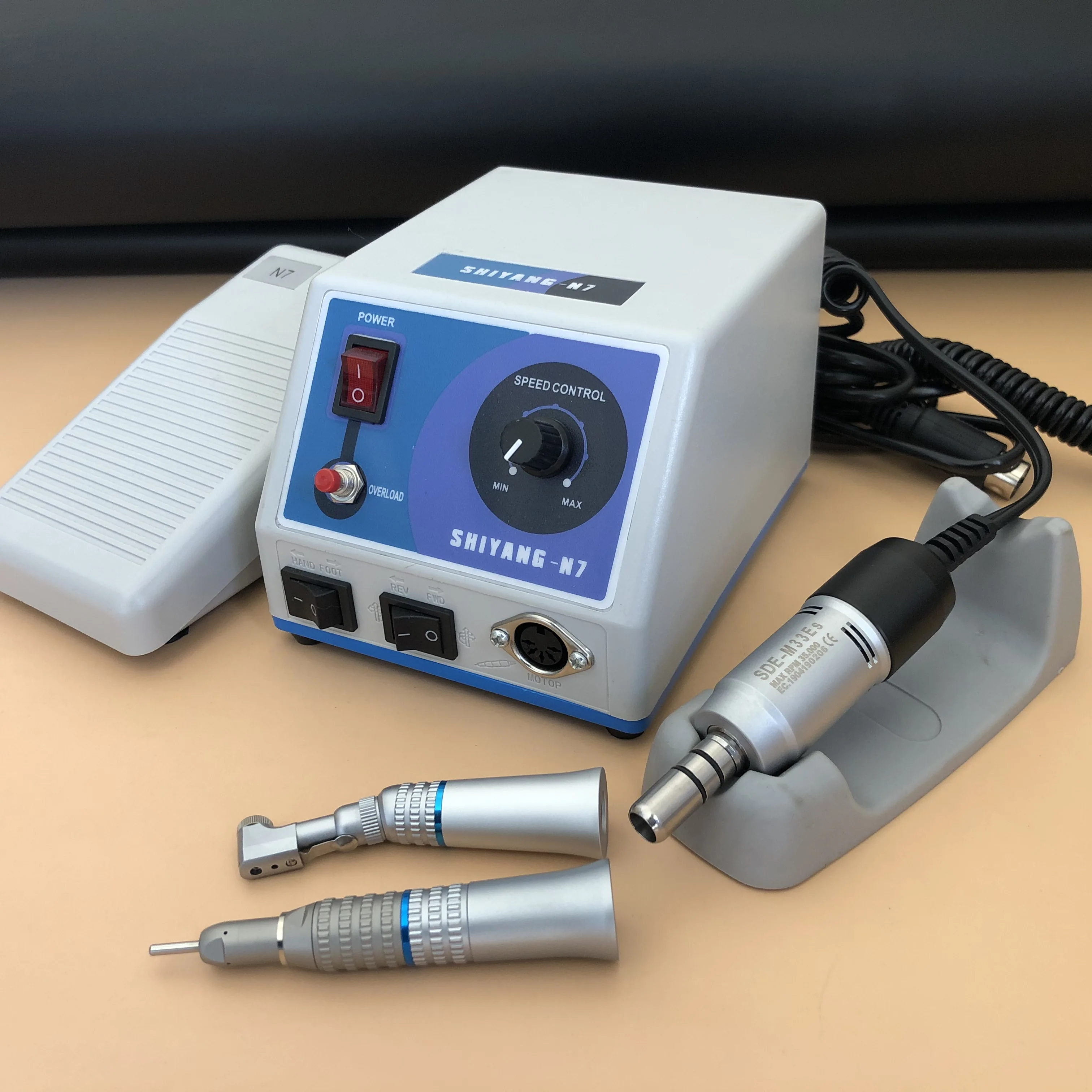 Micromotor SMT MARATHON SHIYANG N7 para laboratorio Dental, 35K RPM