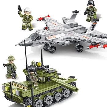 

Sembo Military Series J15 Fighter/85 Tank Model DIY Building Blocks Figures set Standard Bricks Toys for Children Adult Gift