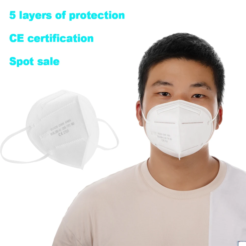 

30PCS Disposable KN95 Mask FFP2 Protective Mask Safety Mask Filters 99% of Dust Particles Pollution N95 Face Mask Protection