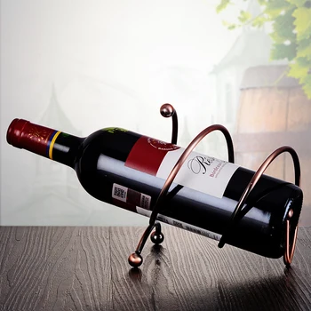 

Creative Craft Metal Wine Rack Wine Bottle Holder Hanger Red Wine Rack Support Bracket Bar Accessories Table Decoration