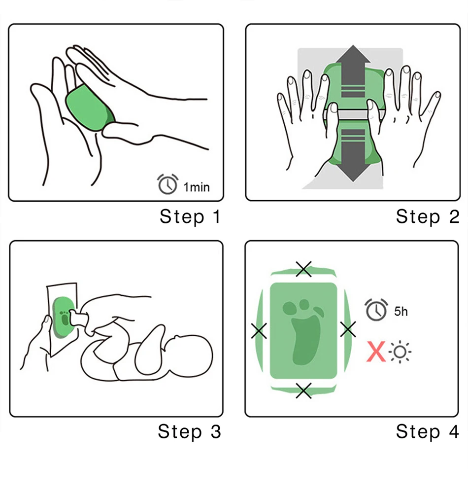 Baby Photo Frame Hand Foot Print Mold Maker 3D DIY Kits Soft Clay Inkpad Footprint Fingerprint Mud Set Baby Souvenir Infant Gift Baby Souvenirs