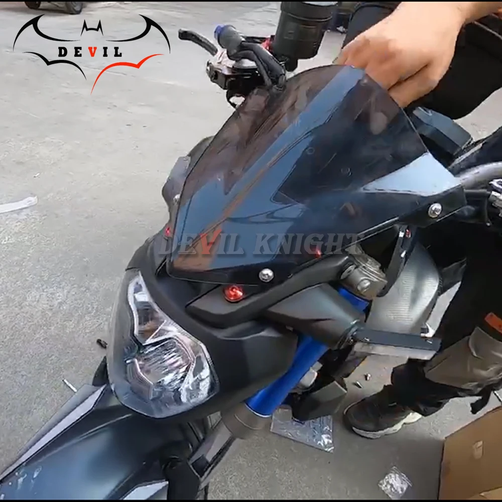 Ветровое стекло для YAMAHA MT07 MT-07 FZ-07 FZ07 аксессуары для мотоциклов Pare-brise ветровые дефлекторы